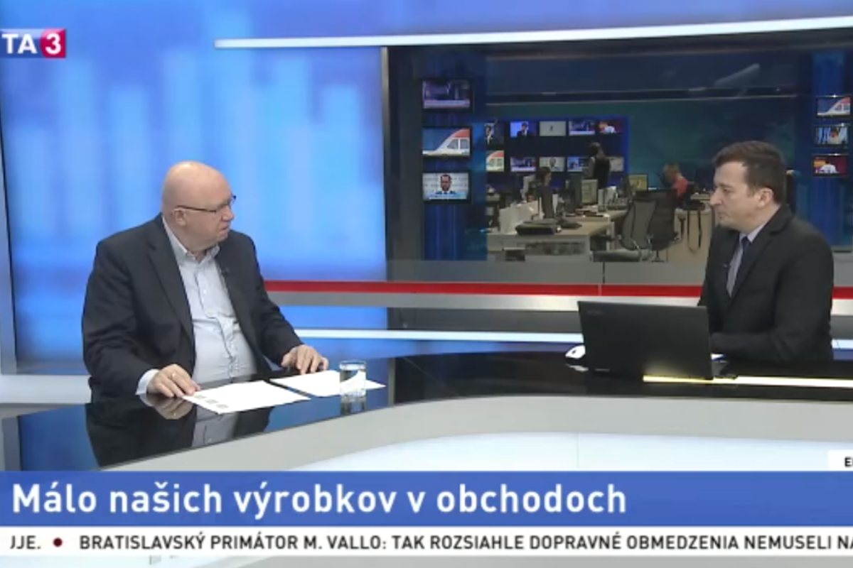 Málo našich výrobkov v obchodoch