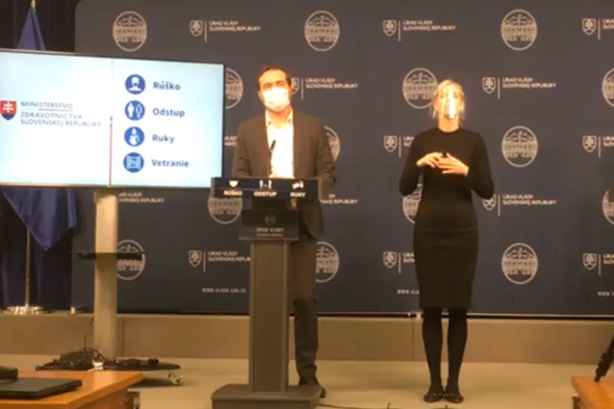 Tlačová konferencia ministra zdravotníctva Mareka